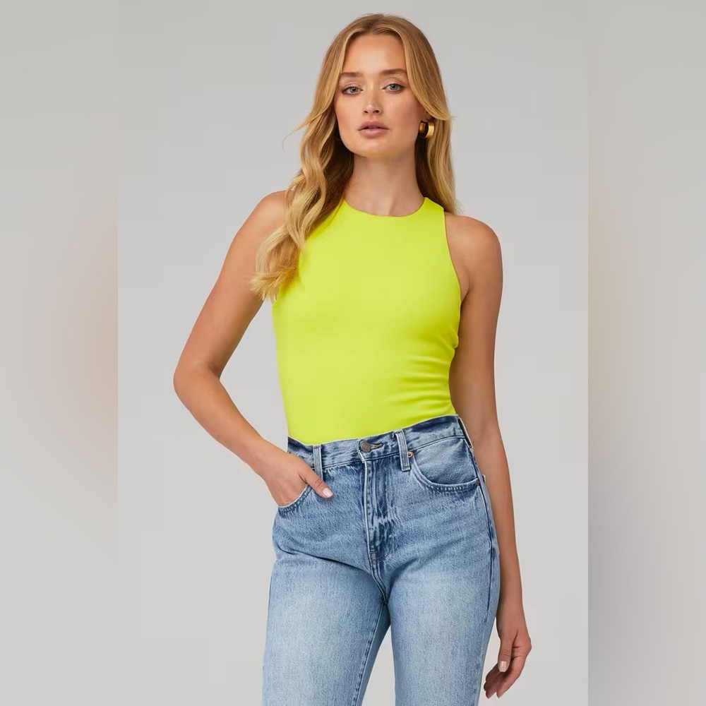 NWT Show Me Your MuMu Neon Yellow Bodysuit